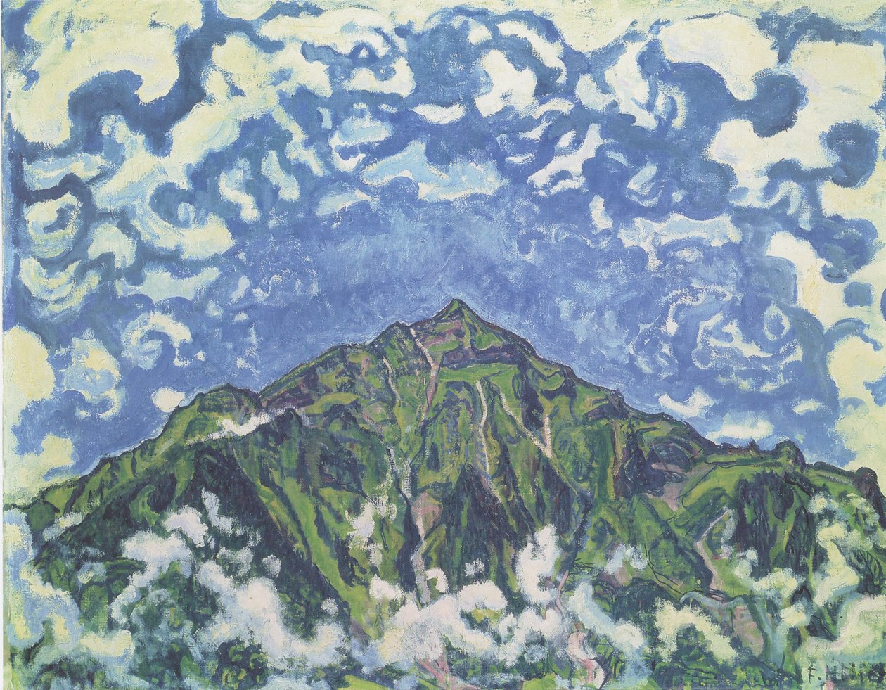 De Niesen door Ferdinand Hodler