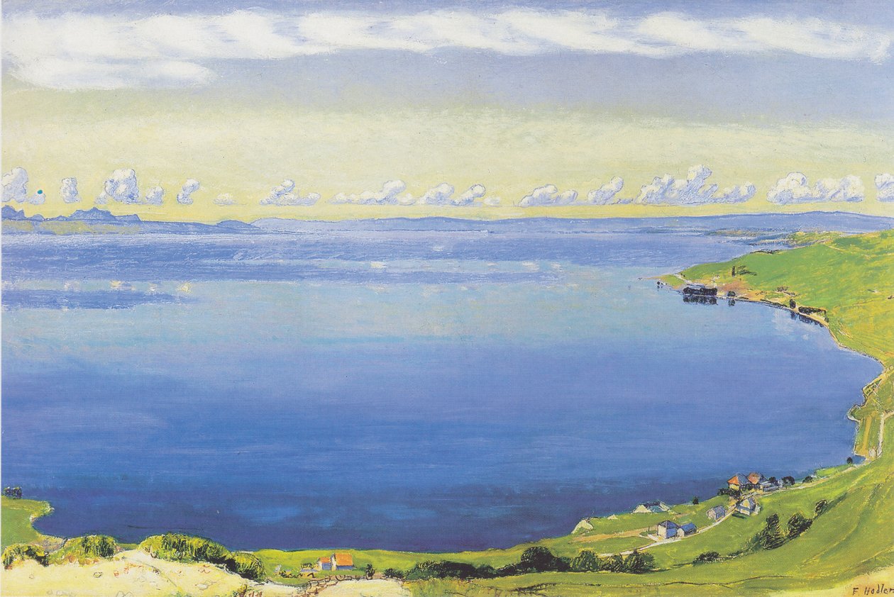 Meer van Genève vanuit Chexbres door Ferdinand Hodler