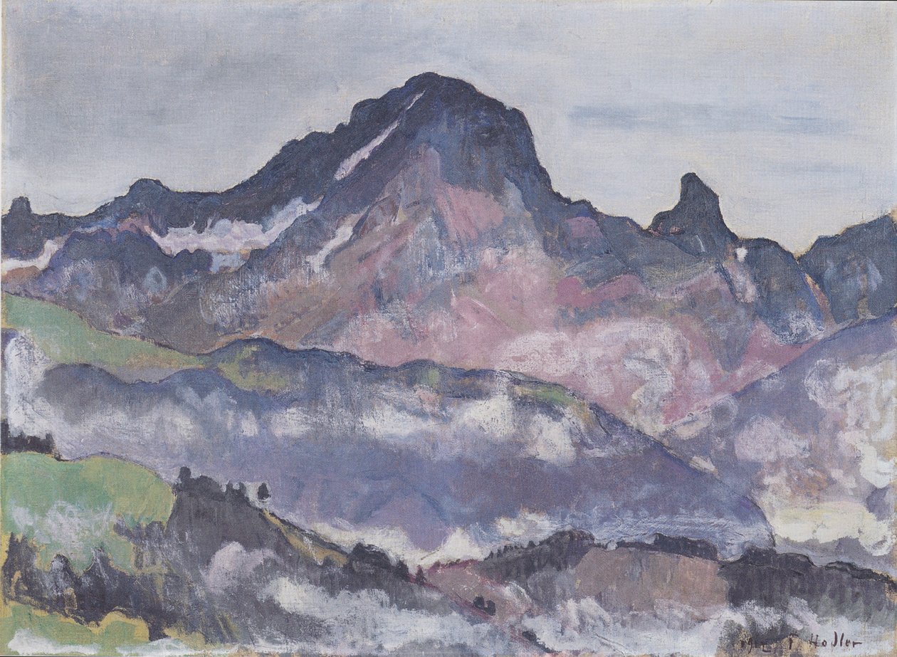 Le Grand Muveran door Ferdinand Hodler