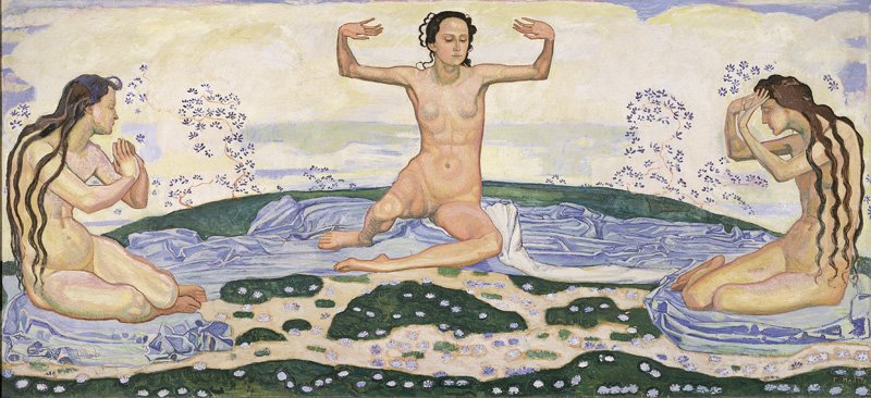 De Dag III door Ferdinand Hodler