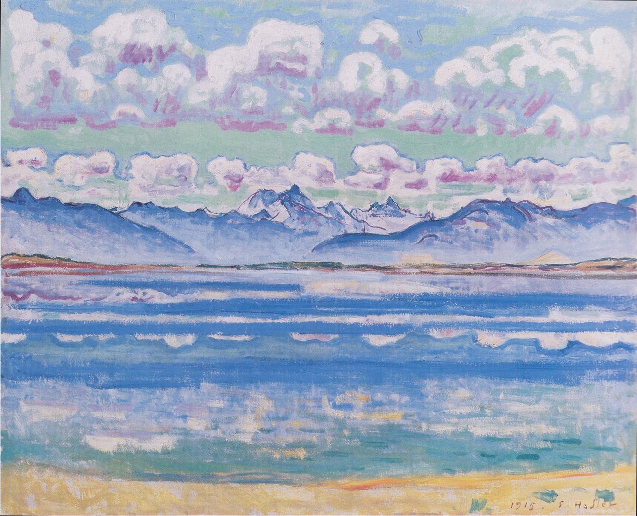 Weisshorn vanuit Montana door Ferdinand Hodler