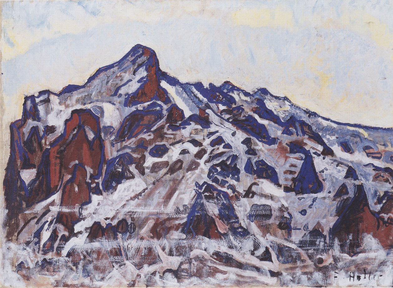 Wetterhorn door Ferdinand Hodler