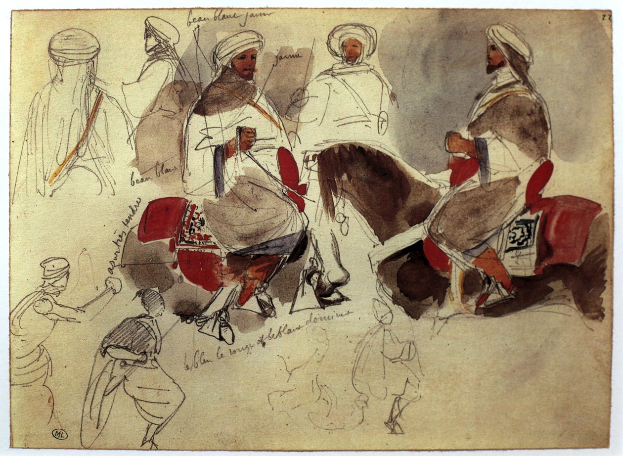 Marokko door Ferdinand Victor Eugene Delacroix