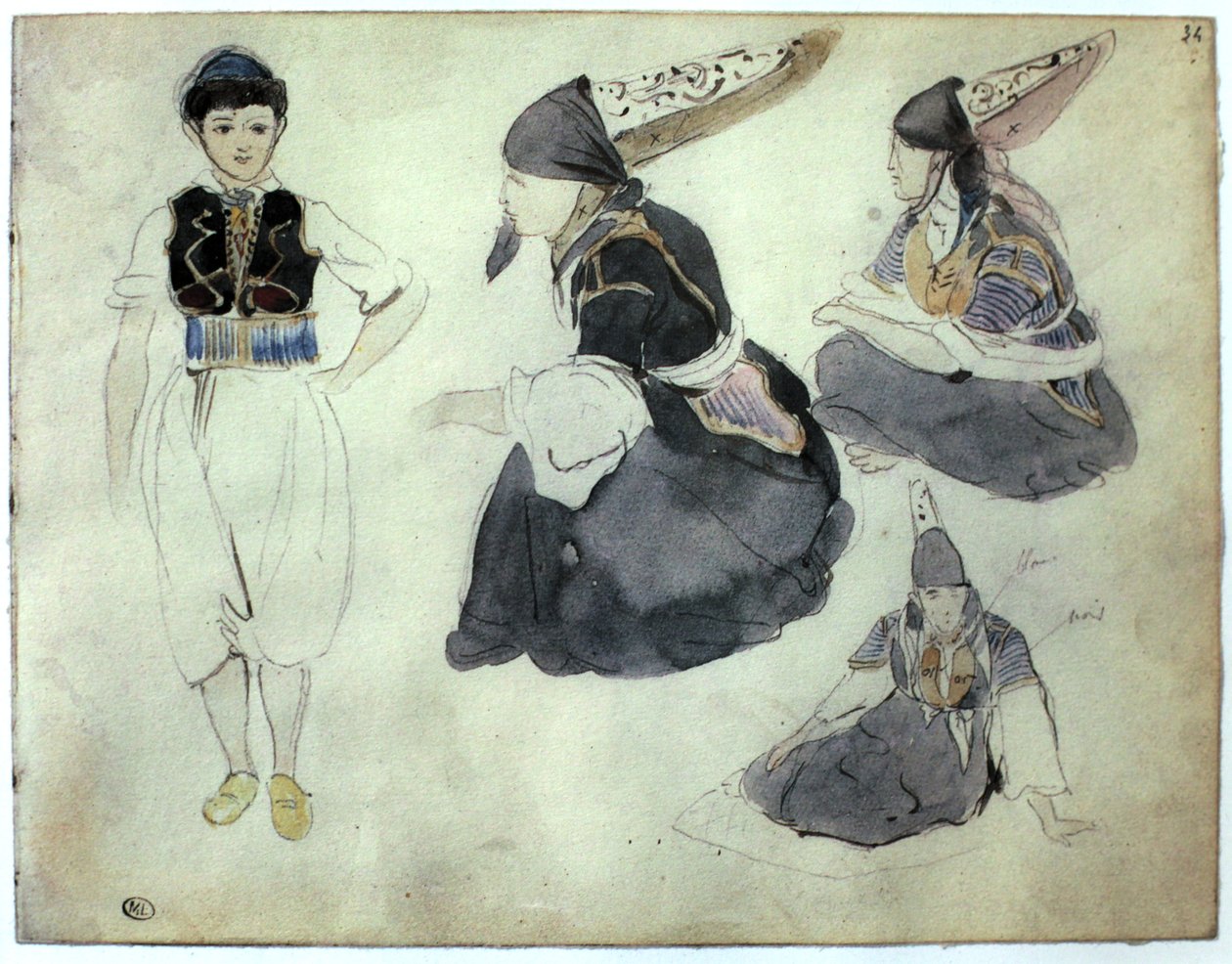 Marokko door Ferdinand Victor Eugene Delacroix