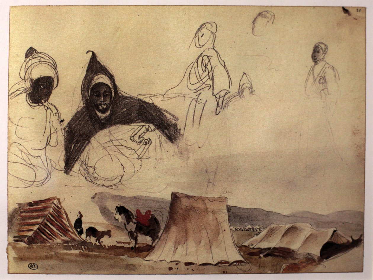 Marokko door Ferdinand Victor Eugene Delacroix
