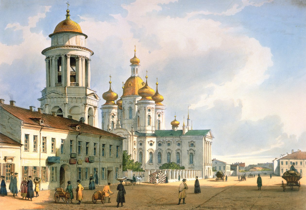 De Maagd van Vladimir-kerk in Sint-Petersburg door Ferdinand Victor Perrot