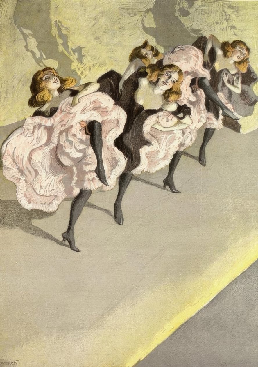Cancan door Ferdinand von Reznicek