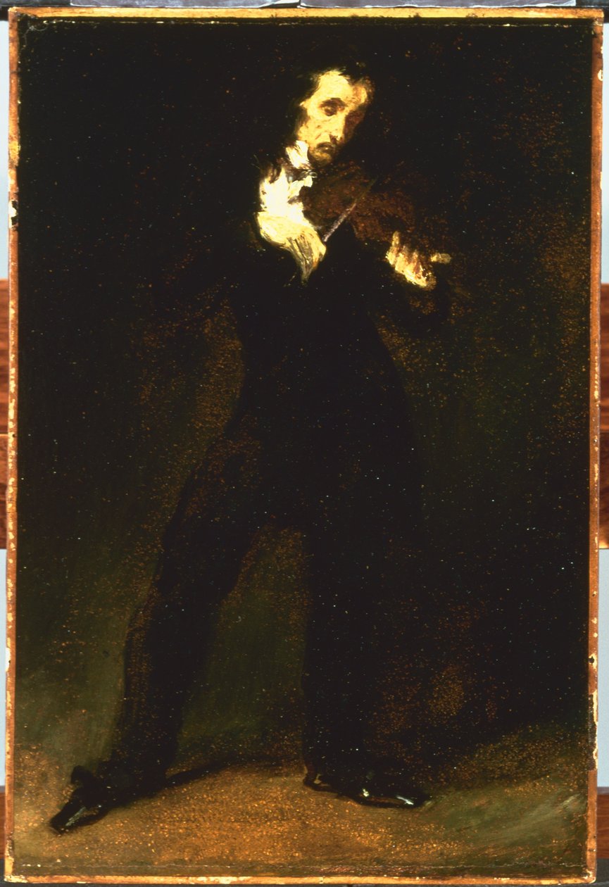 Paganini door Ferdinand Victor Eugene Delacroix