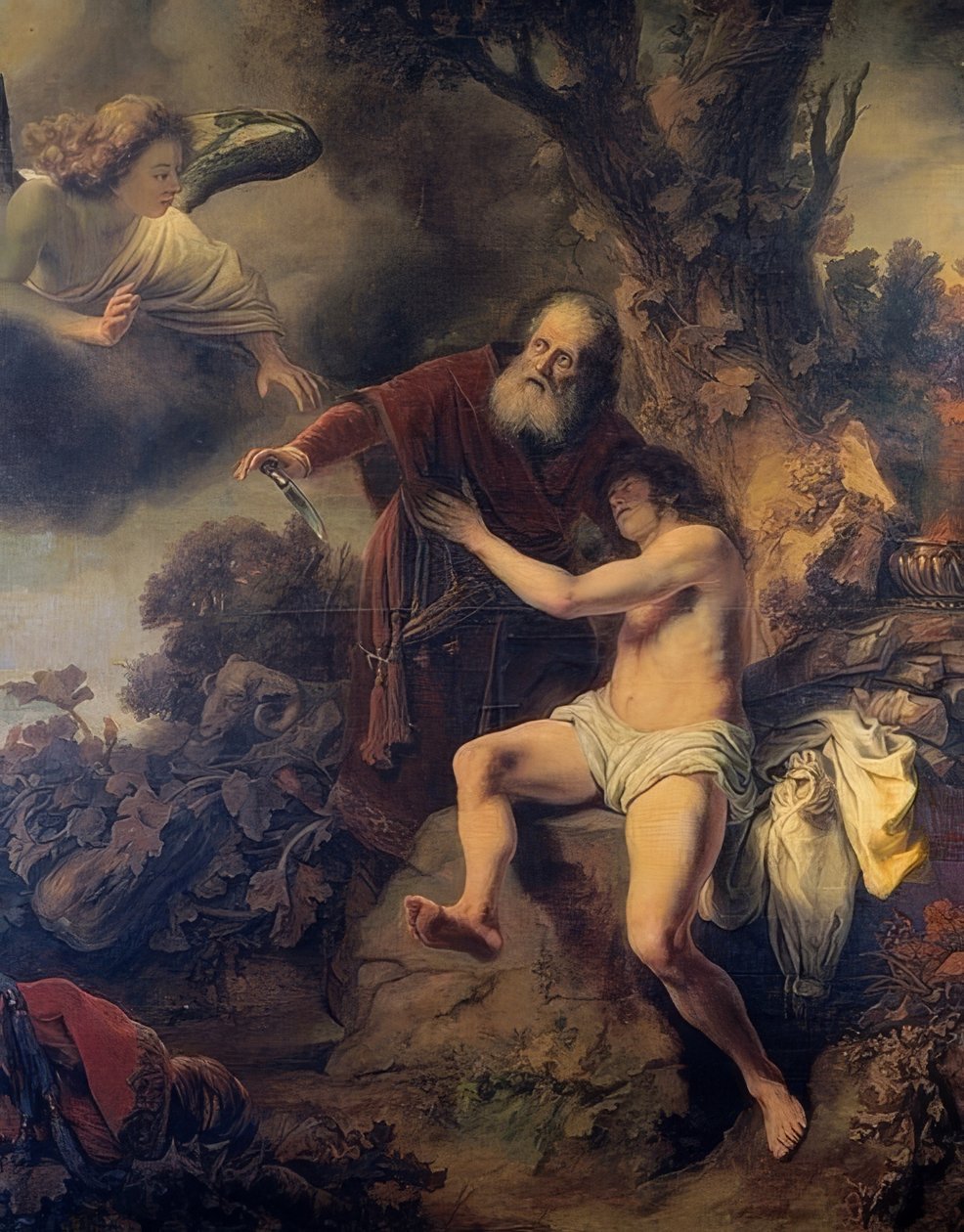 Het offer van Isaak door Ferdinand Bol