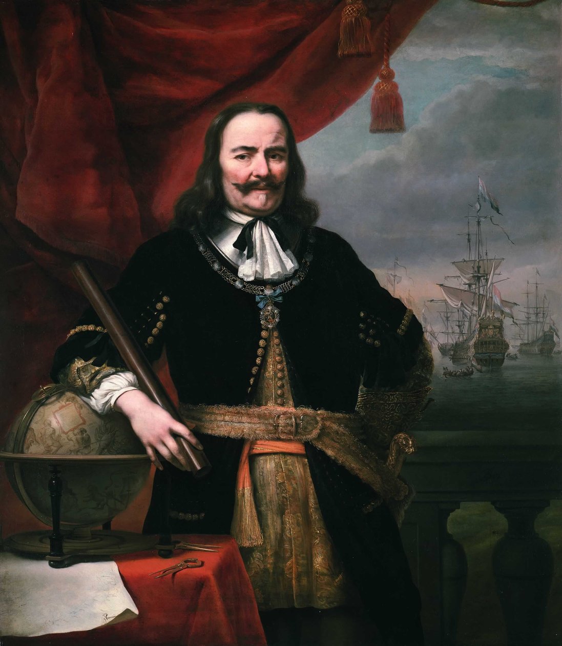 Luitenant-admiraal Michiel de Ruyter (1607-1676) door Ferdinand Bol