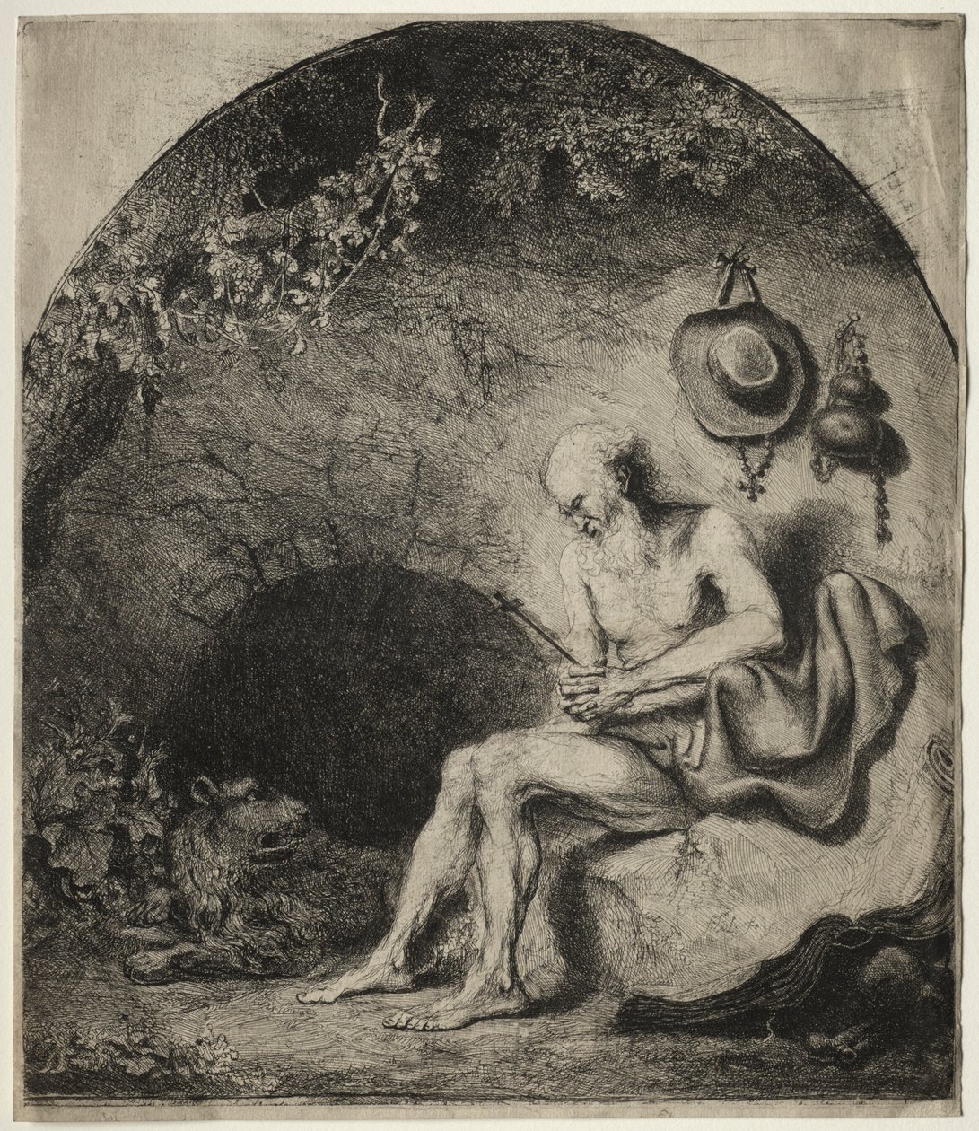 St. Hiëronymus in boetedoening, 1644 door Ferdinand Bol