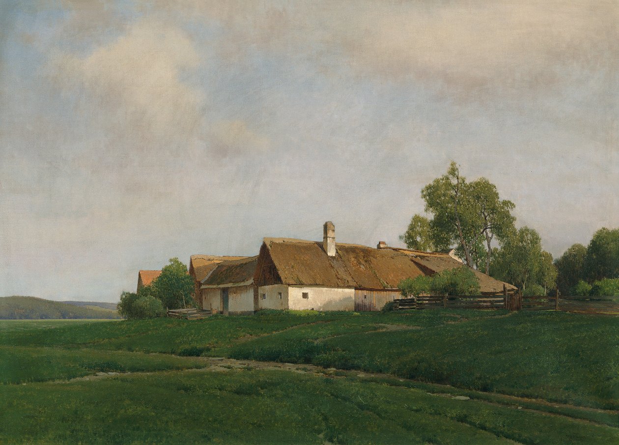 Hof in Waldviertel door Ferdinand Brunner