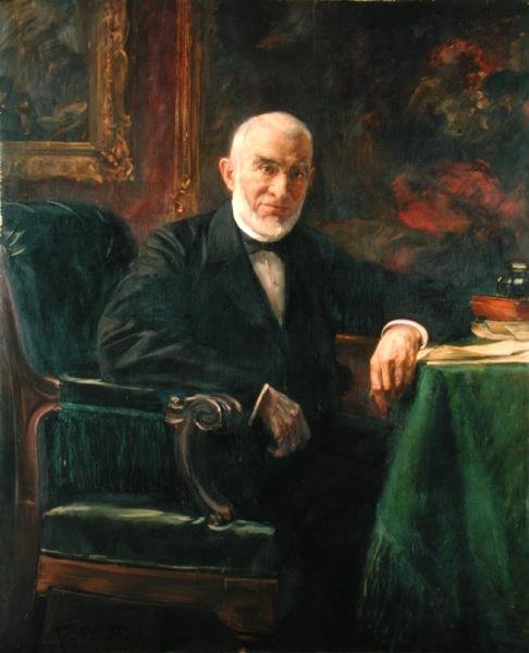 Senator Ferdinand Moring (1818-1900), 1898 door Ferdinand Brutt