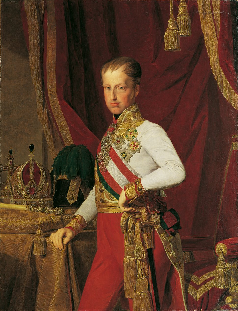 Keizer Ferdinand I van Oostenrijk door Ferdinand Georg Waldmuller