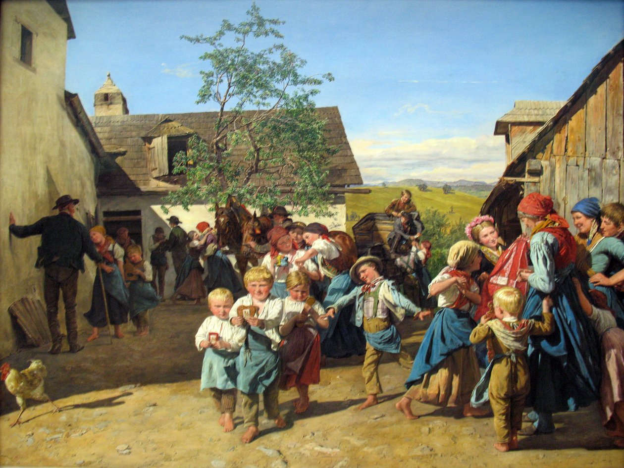 Terugkeer van de Kirchweih door Ferdinand Georg Waldmuller