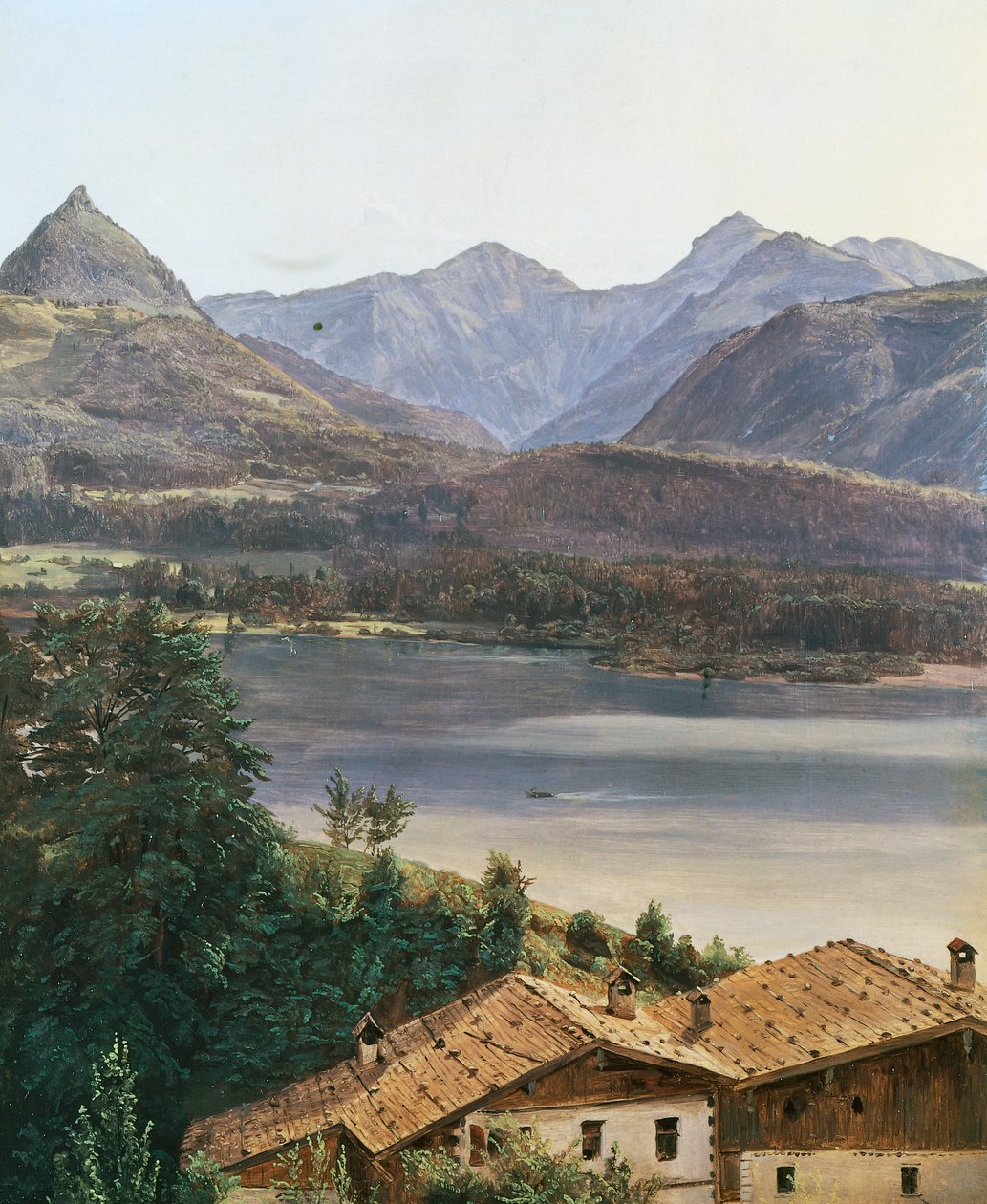 Wolfgangsee door Ferdinand Georg Waldmuller