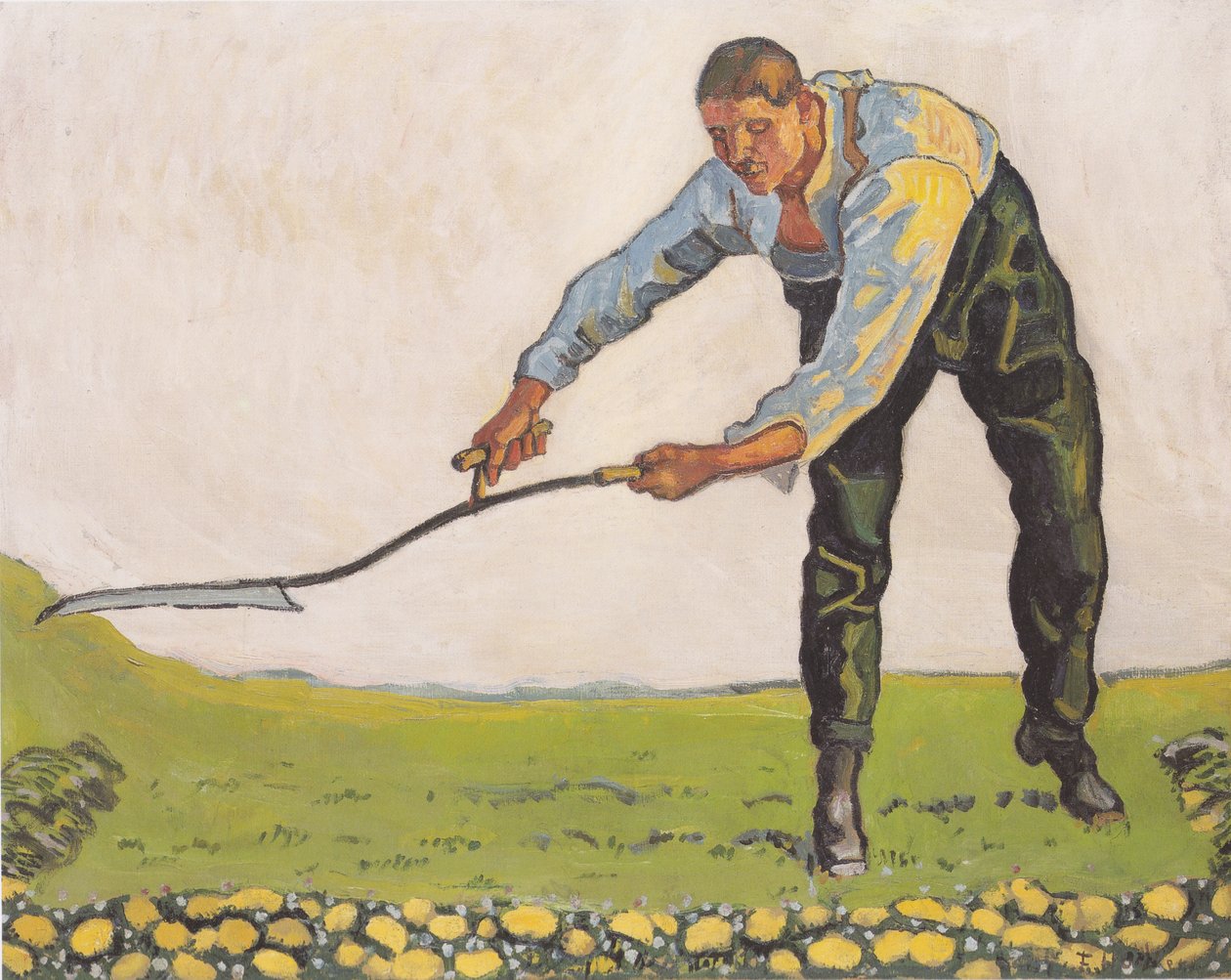 De maaier door Ferdinand Hodler