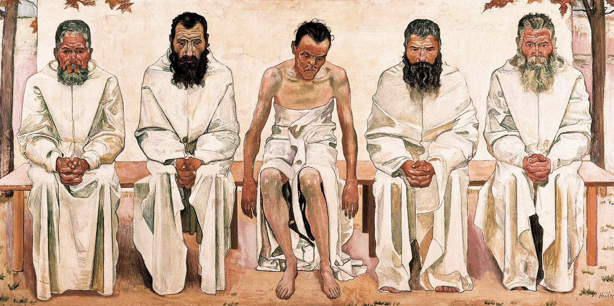 Vermoeidheid van het leven door Ferdinand Hodler