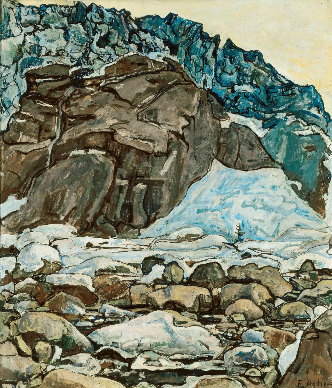 Grindelwald-gletsjer, 1912 door Ferdinand Hodler