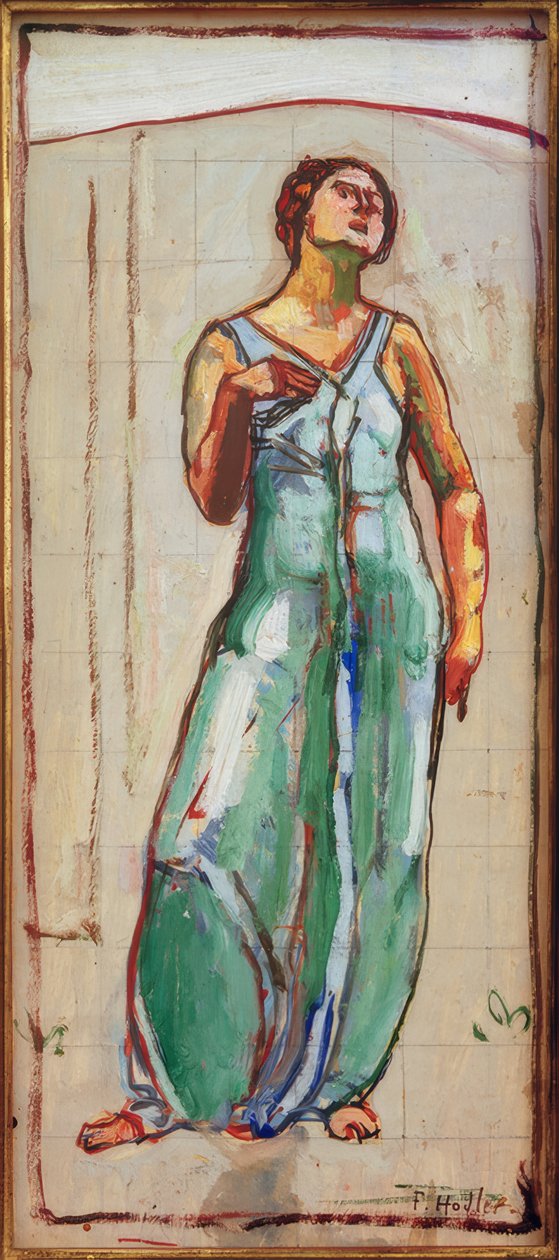 Studie voor Blik in de oneindigheid door Ferdinand Hodler