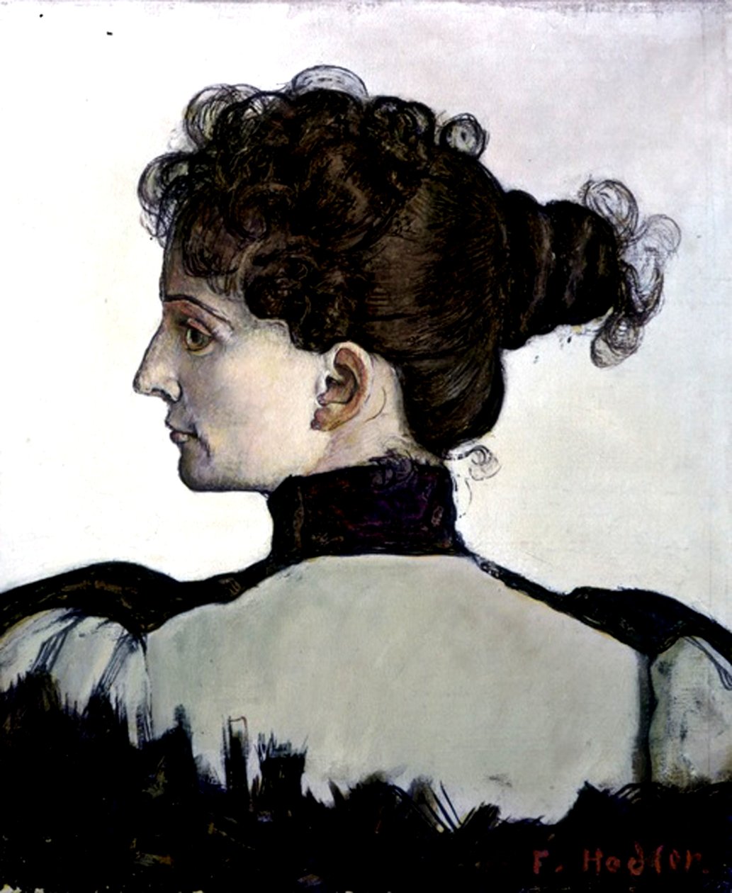 De vrouw van de kunstenaar door Ferdinand Hodler