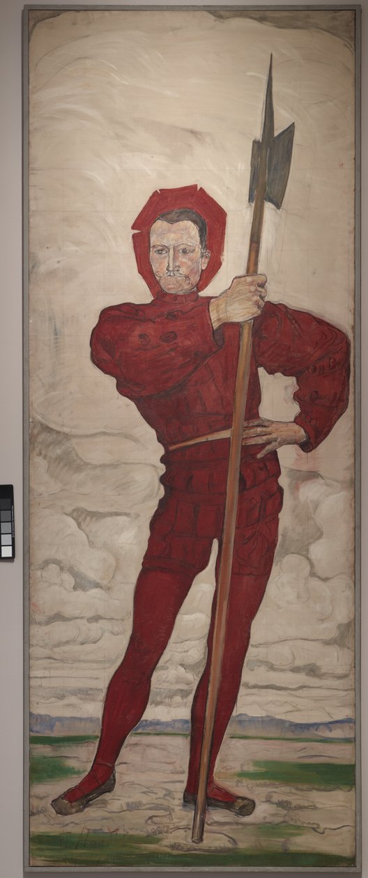 De hellebaardier door Ferdinand Hodler