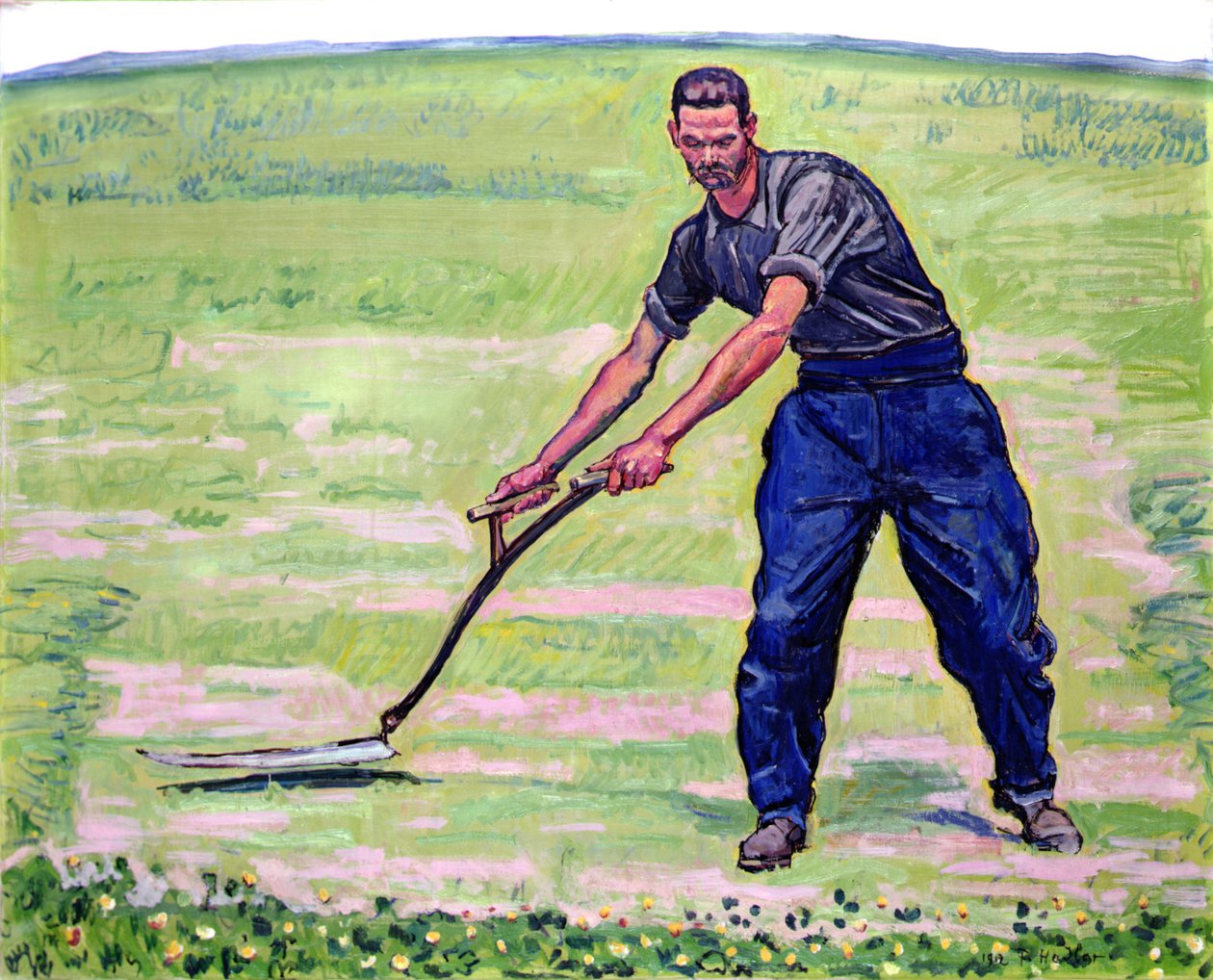 De maaier door Ferdinand Hodler