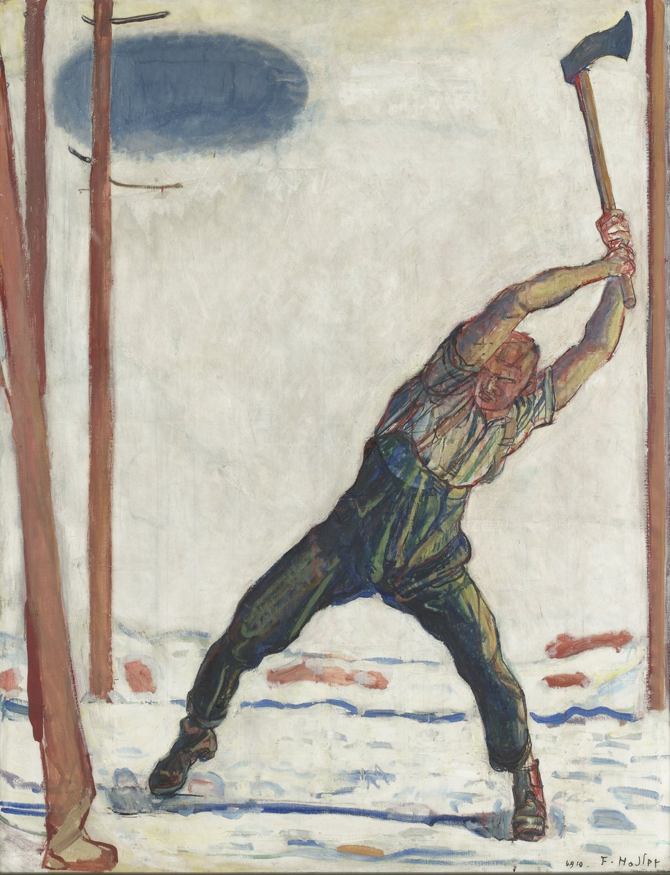 De houthakker, 1910 door Ferdinand Hodler
