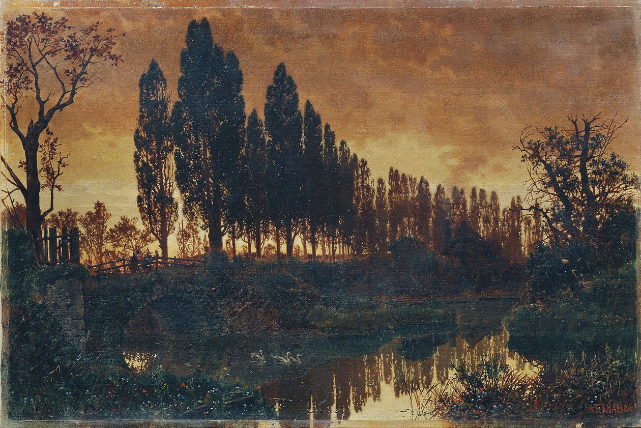 Beiers Landschap door Ferdinand Knab