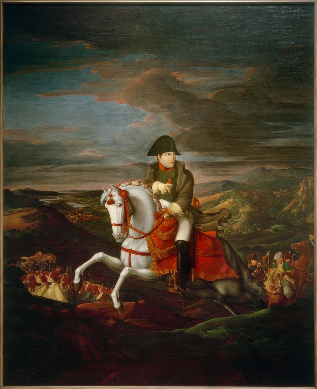 Ruiterportret van keizer Napoleon I. door Ferdinand Olivier