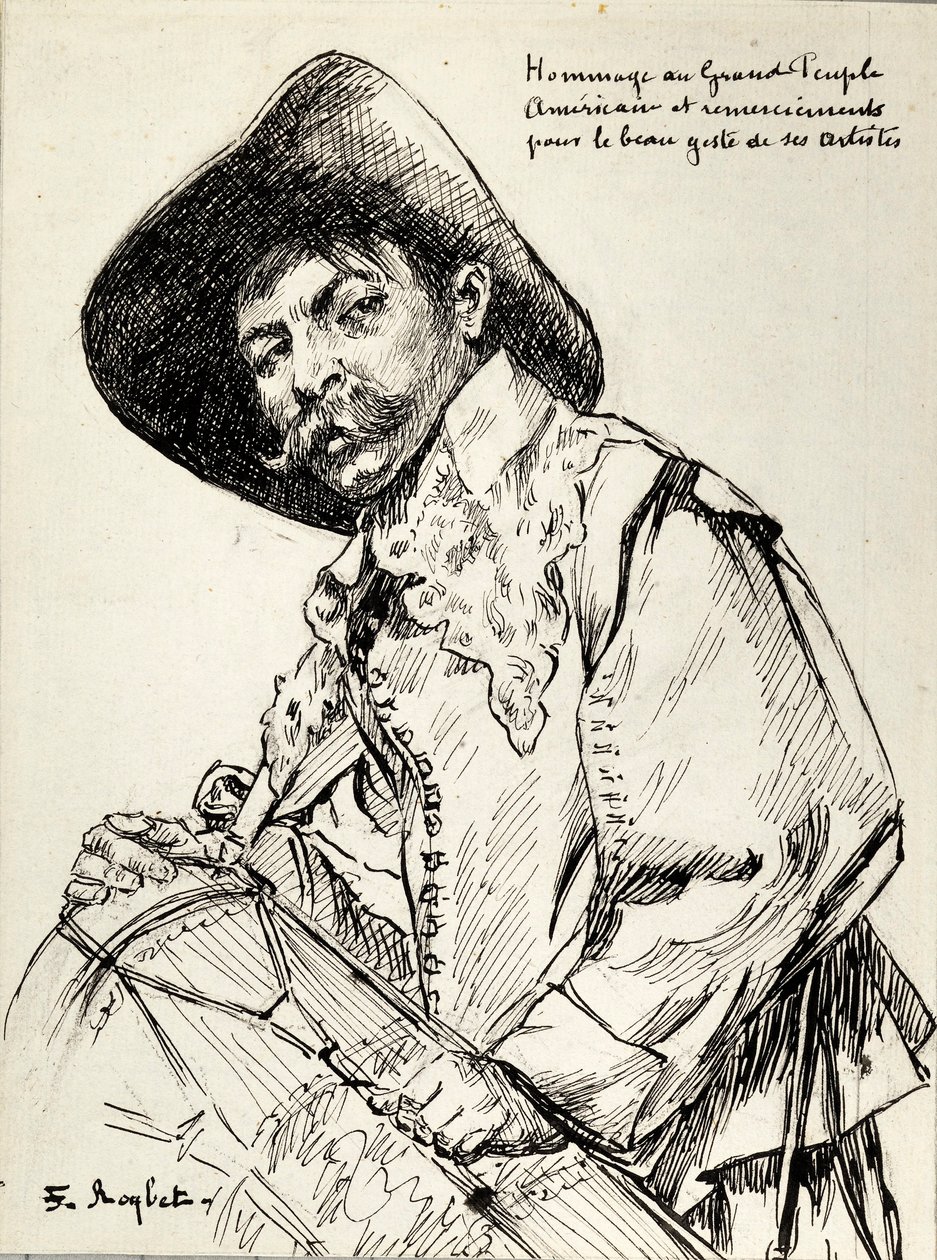 De drummer door Ferdinand Roybet