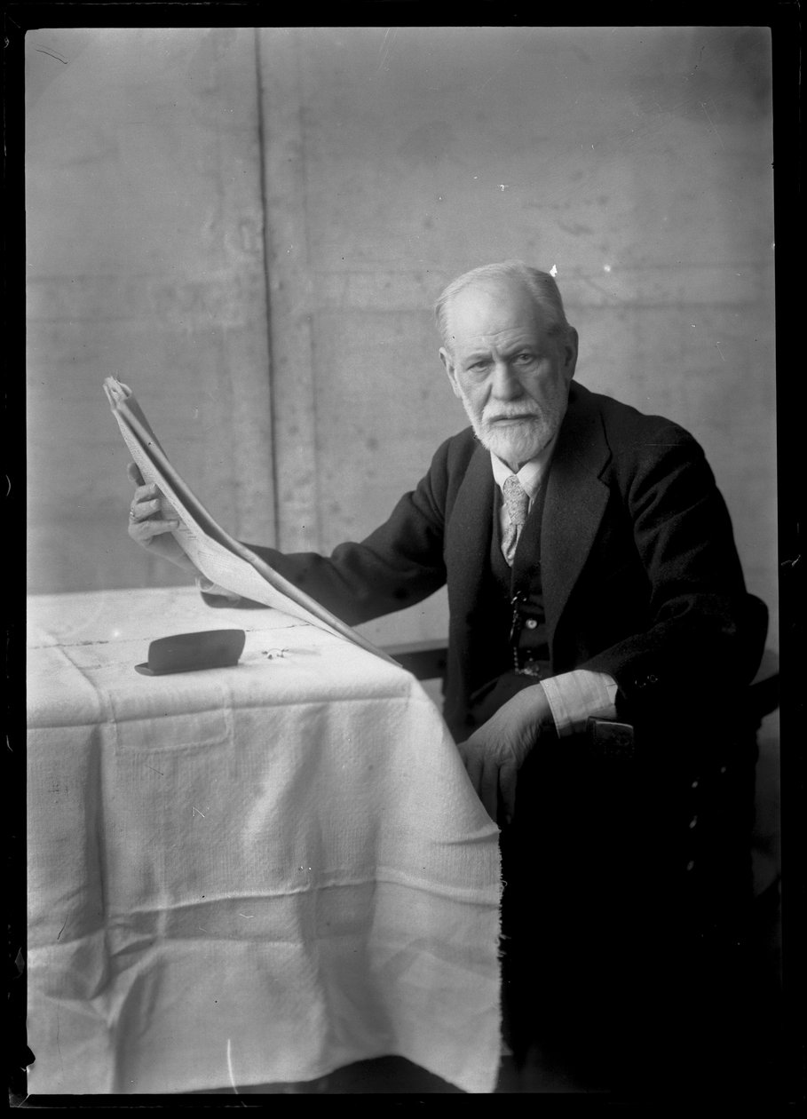 Portret van Sigmund Freud (1856-1939) door Ferdinand Schmutzer