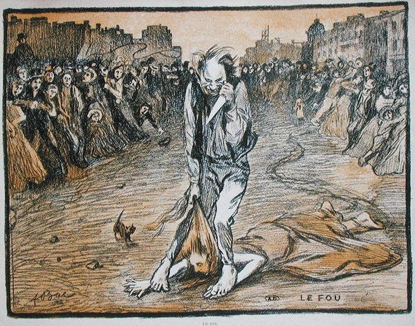 De Gek, ca. 1900 (litho) door Ferdinand Sigismund Bac