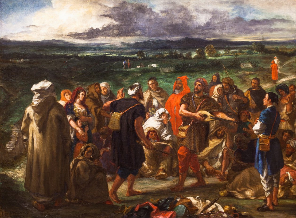 Arabische komieken of hansworsten door Ferdinand Victor Eugene Delacroix