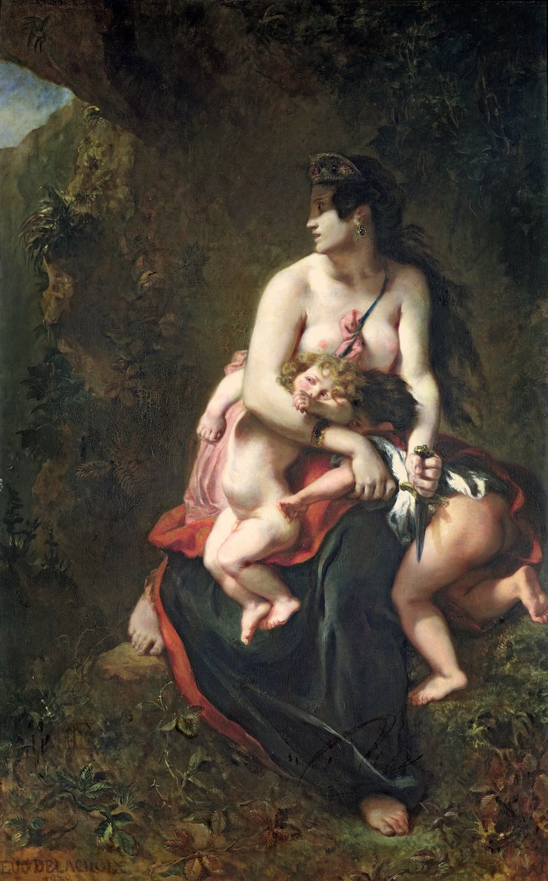 Medea, 1838 door Ferdinand Victor Eugene Delacroix