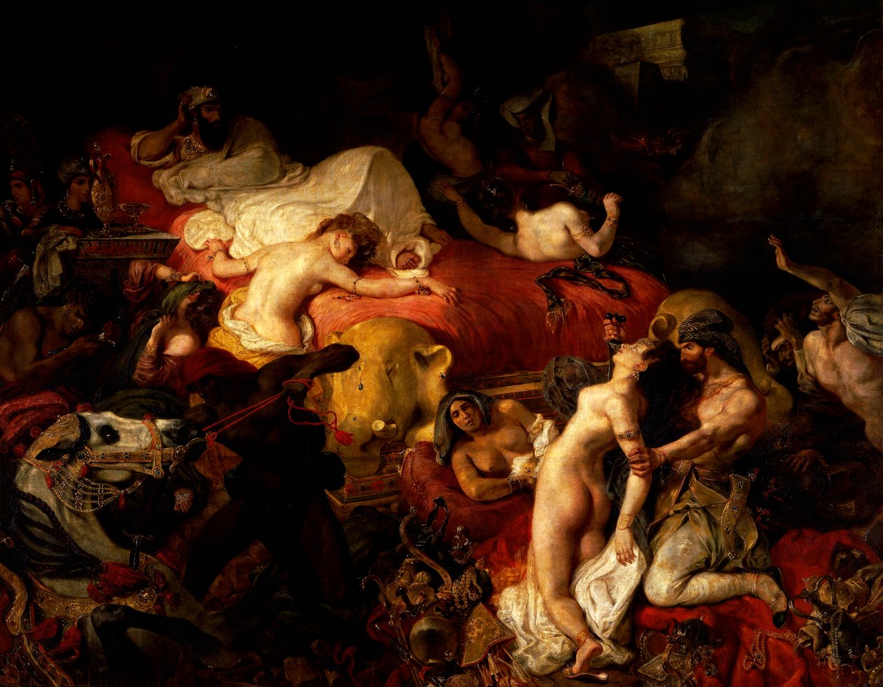 De Dood van Sardanapalus door Ferdinand Victor Eugene Delacroix