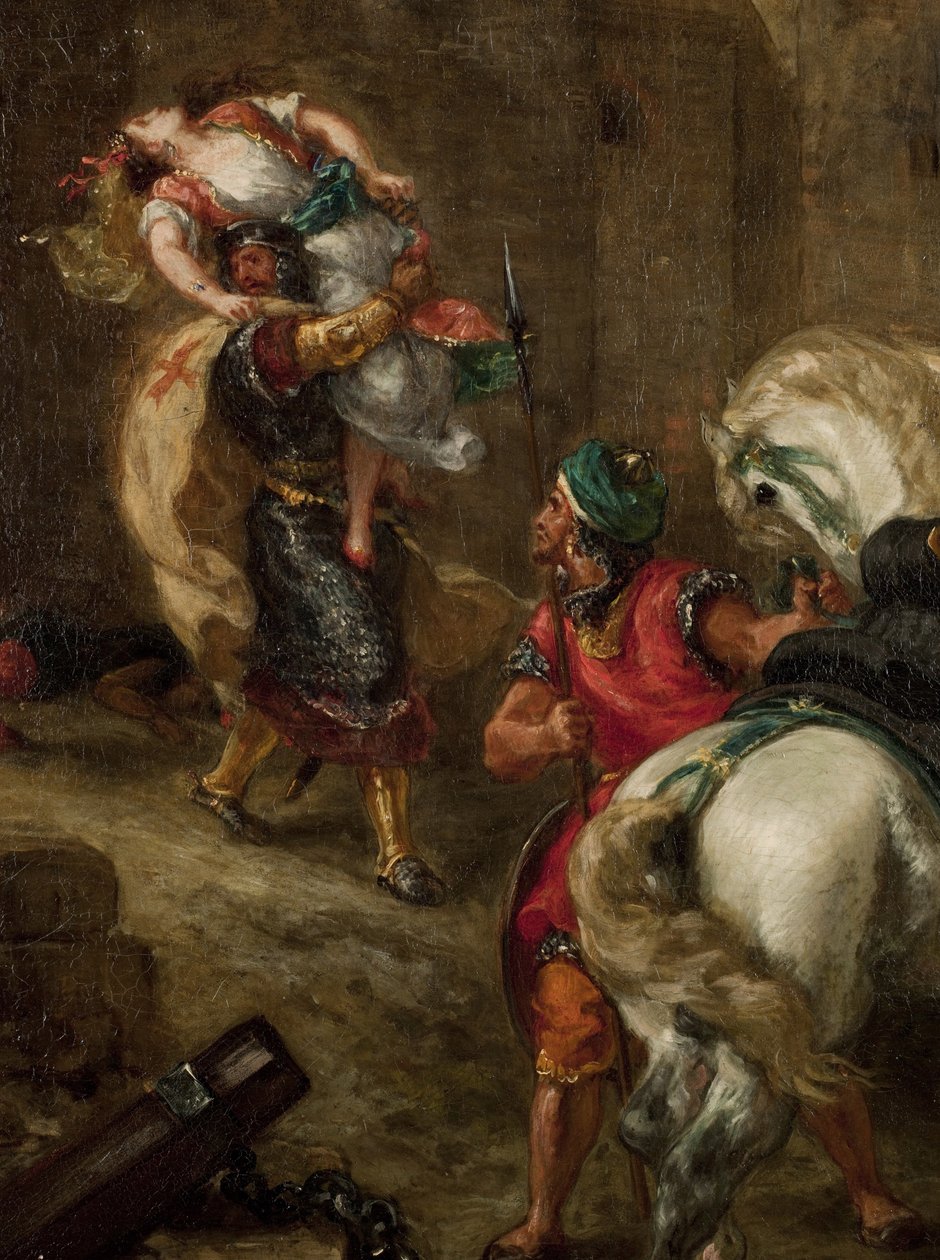 De verkrachting van Rebecca door Ferdinand Victor Eugene Delacroix