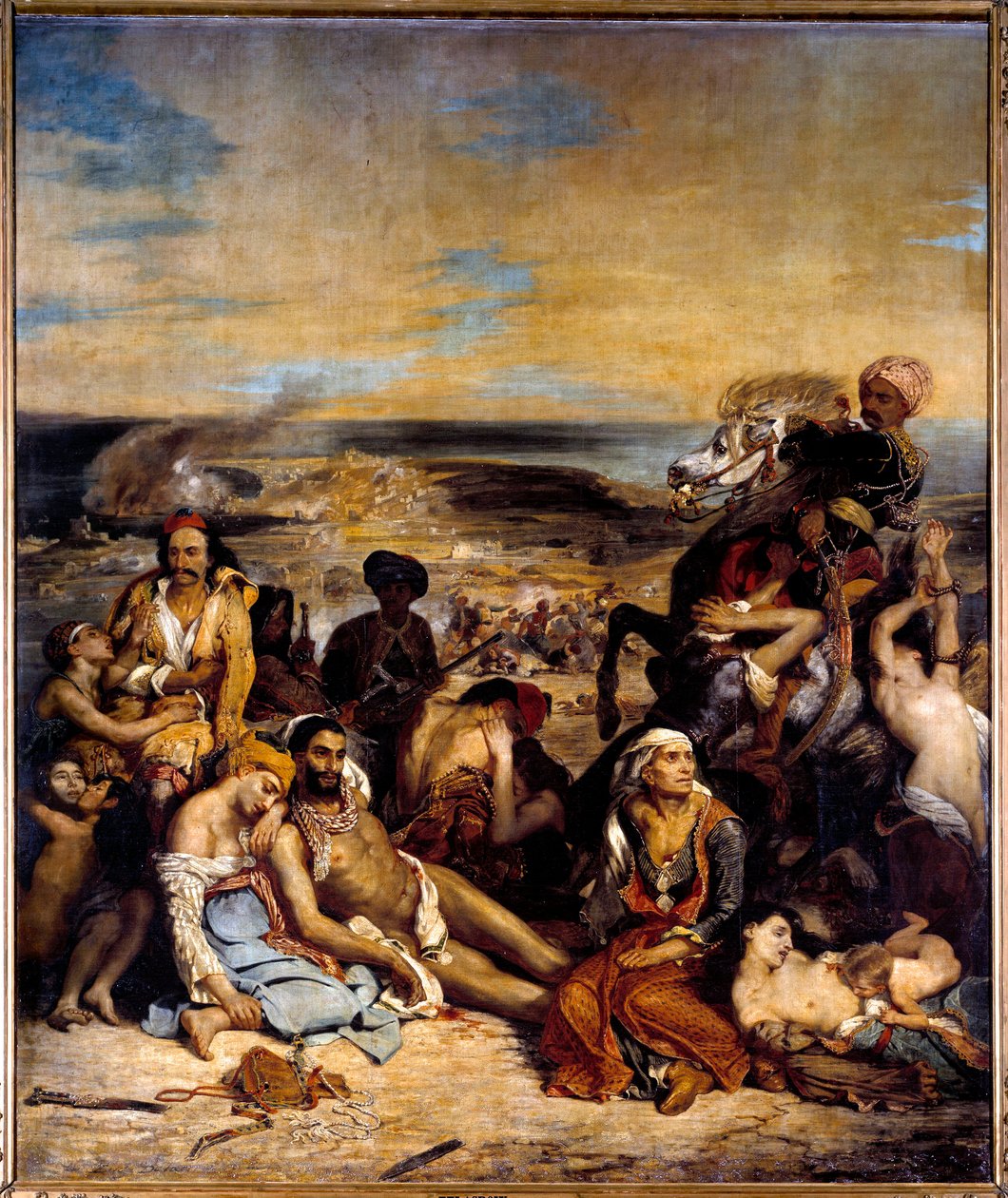 De Massamoorden van Chios (1822) door Ferdinand Victor Eugene Delacroix