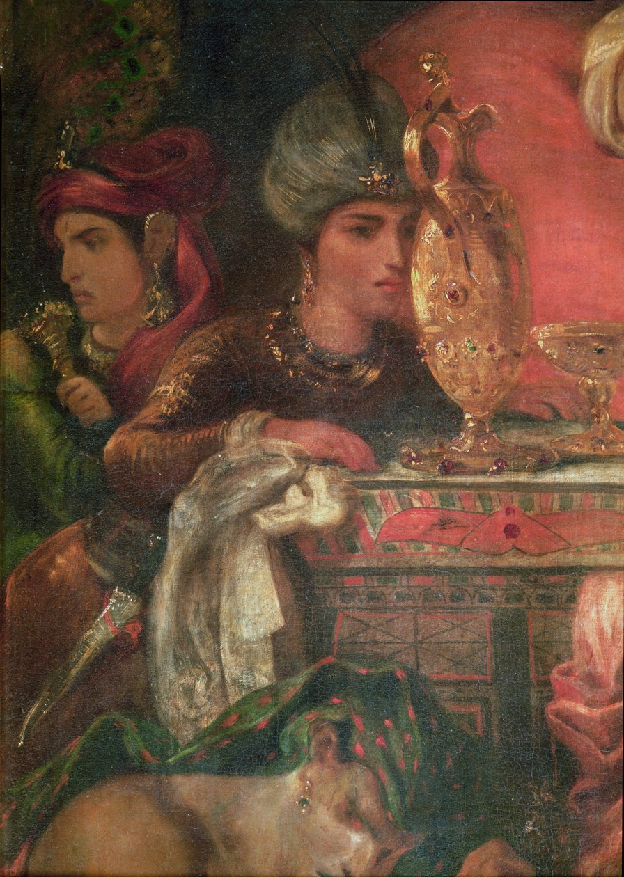 De dood van Sardanapal ... door Ferdinand Victor Eugene Delacroix