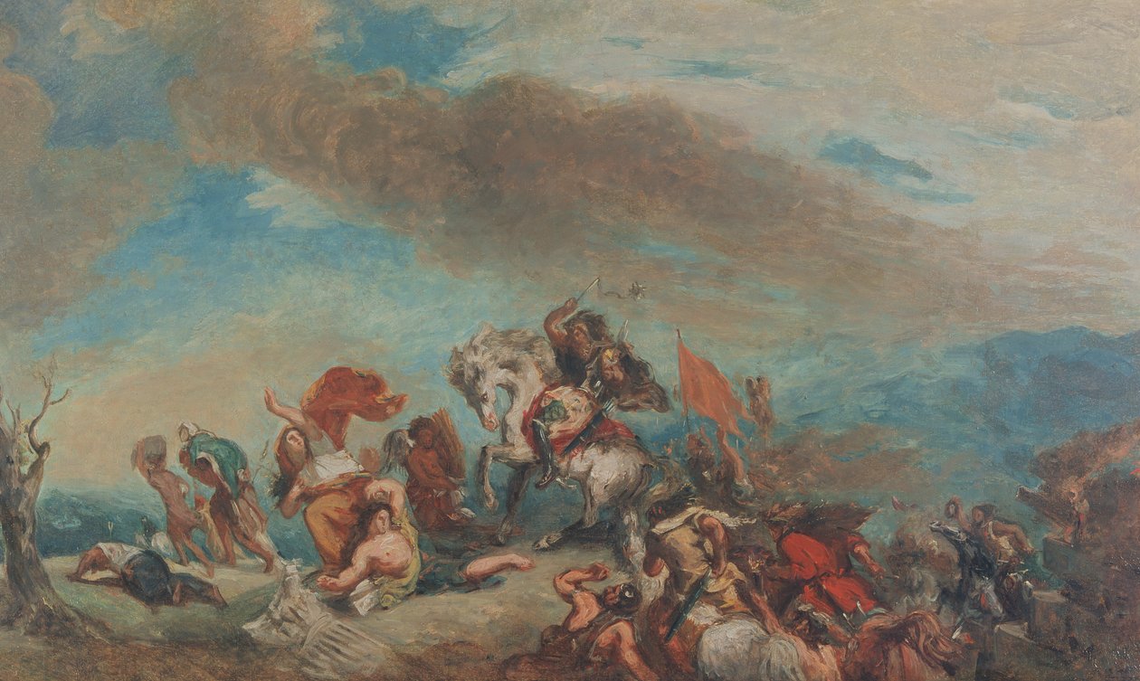 Onbekend Beeld door Ferdinand Victor Eugene Delacroix