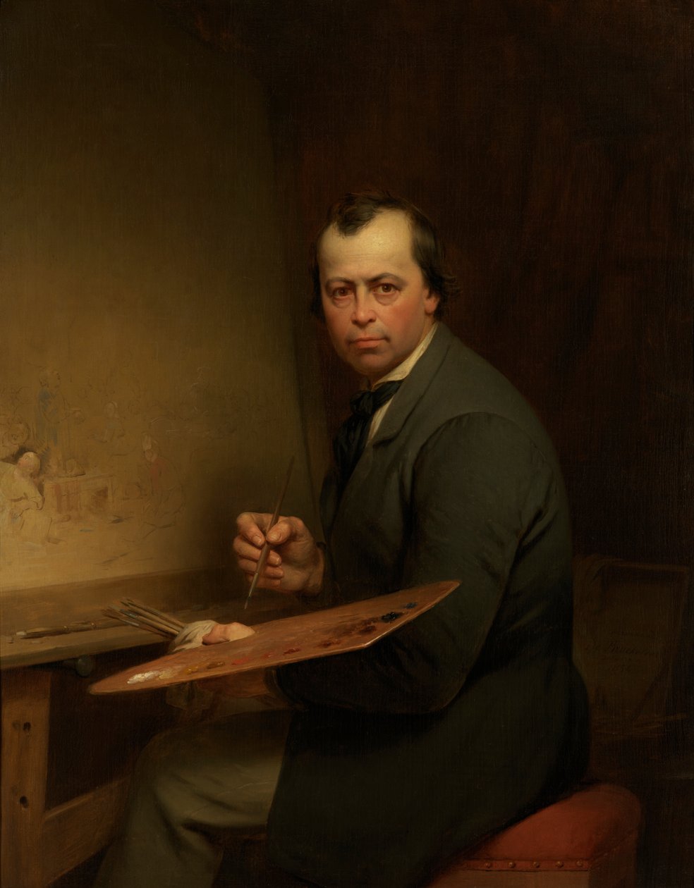 Zelfportret door Ferdinand de Braekeleer