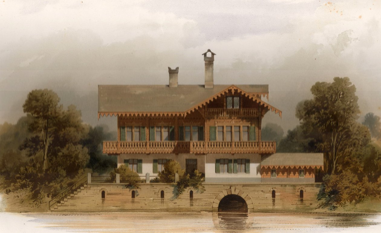 Duits: Schweizerhaus 1 am Park Klein-Glienicke door Ferdinand von Arnim