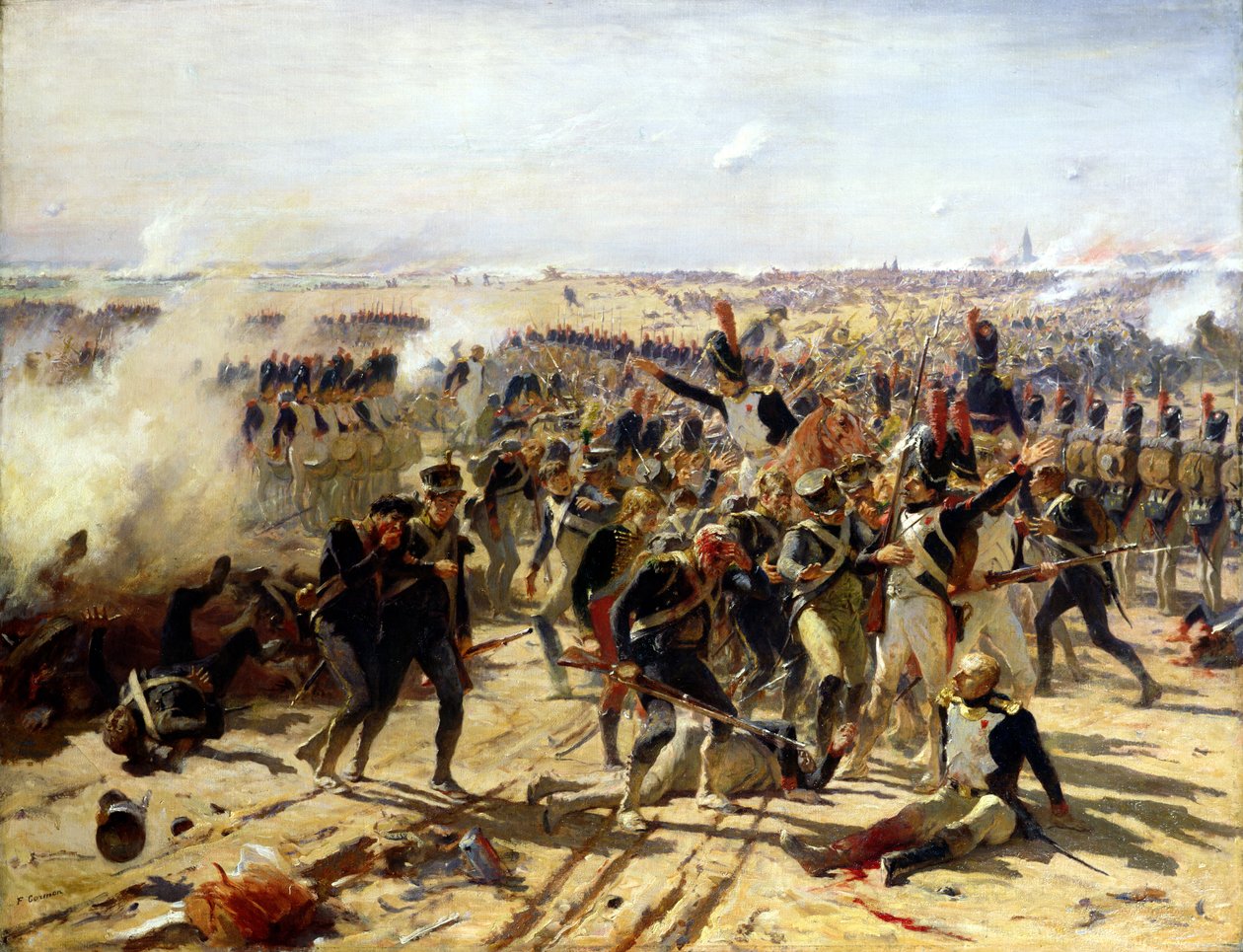 De Slag bij Essling, mei 1809 door Fernand Cormon