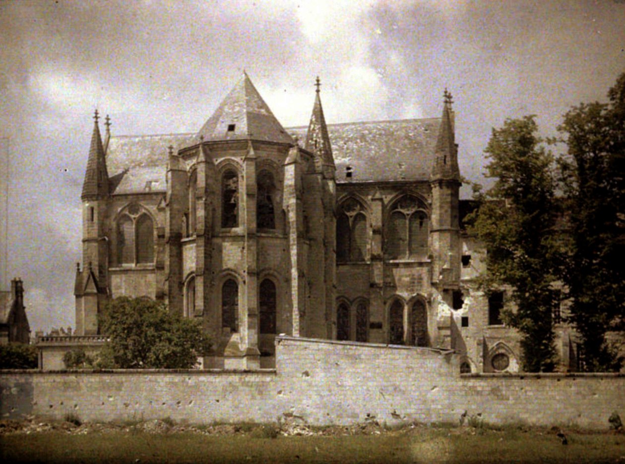 Abdij Saint-Leger, Soissons, Aisne, Frankrijk, 1917 door Fernand Cuville
