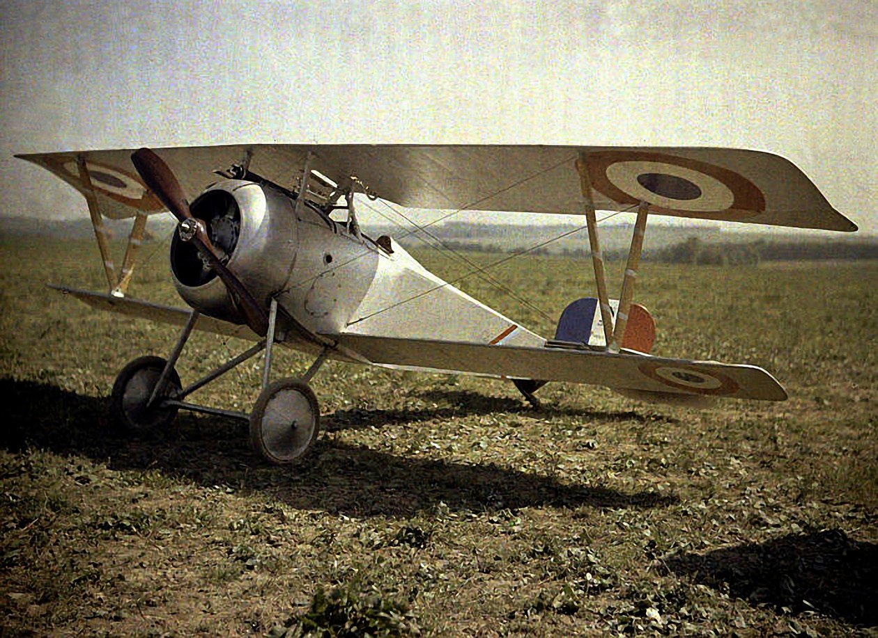 Nieuport dubbeldekker, Aisne, Frankrijk, 1917 door Fernand Cuville