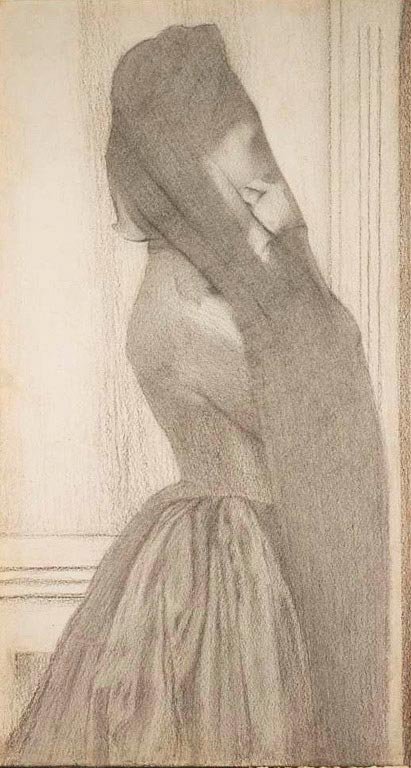 De sluier door Fernand Khnopff