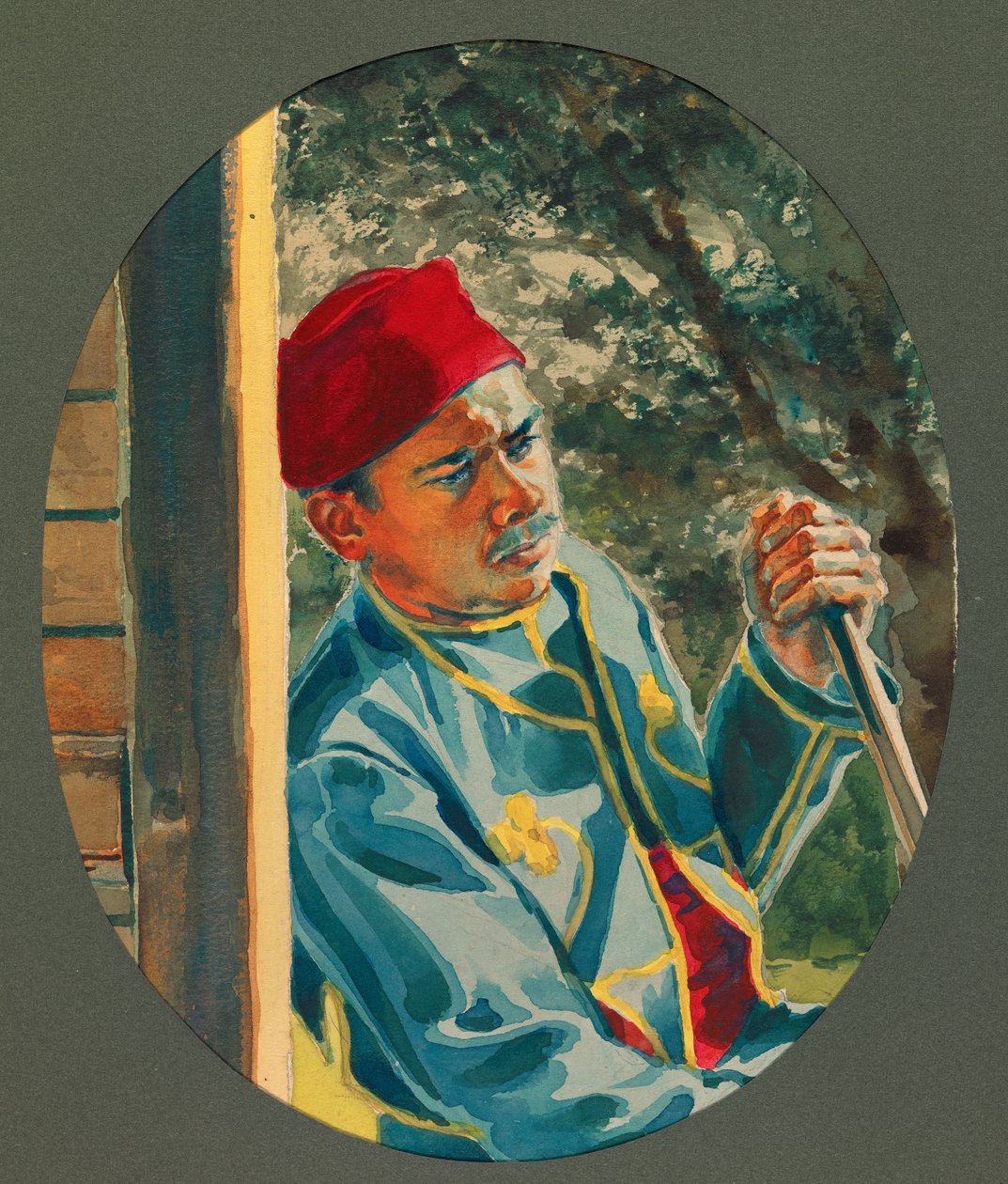 Pimero, Algerijnse schermutselaar, Gustrow door Fernand Barbier