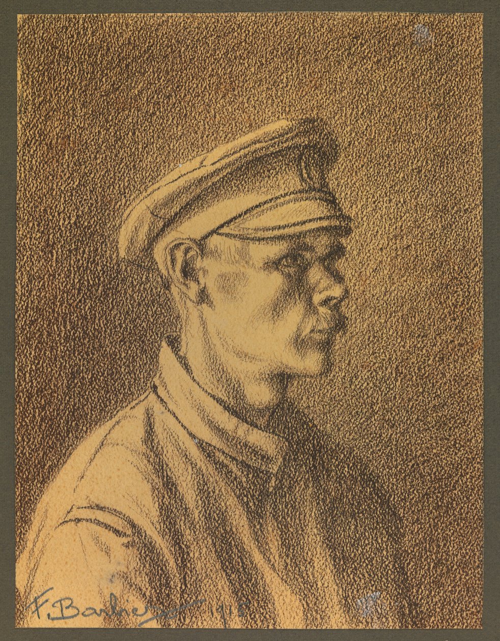 Portret van een Russische gevangene door Fernand Barbier