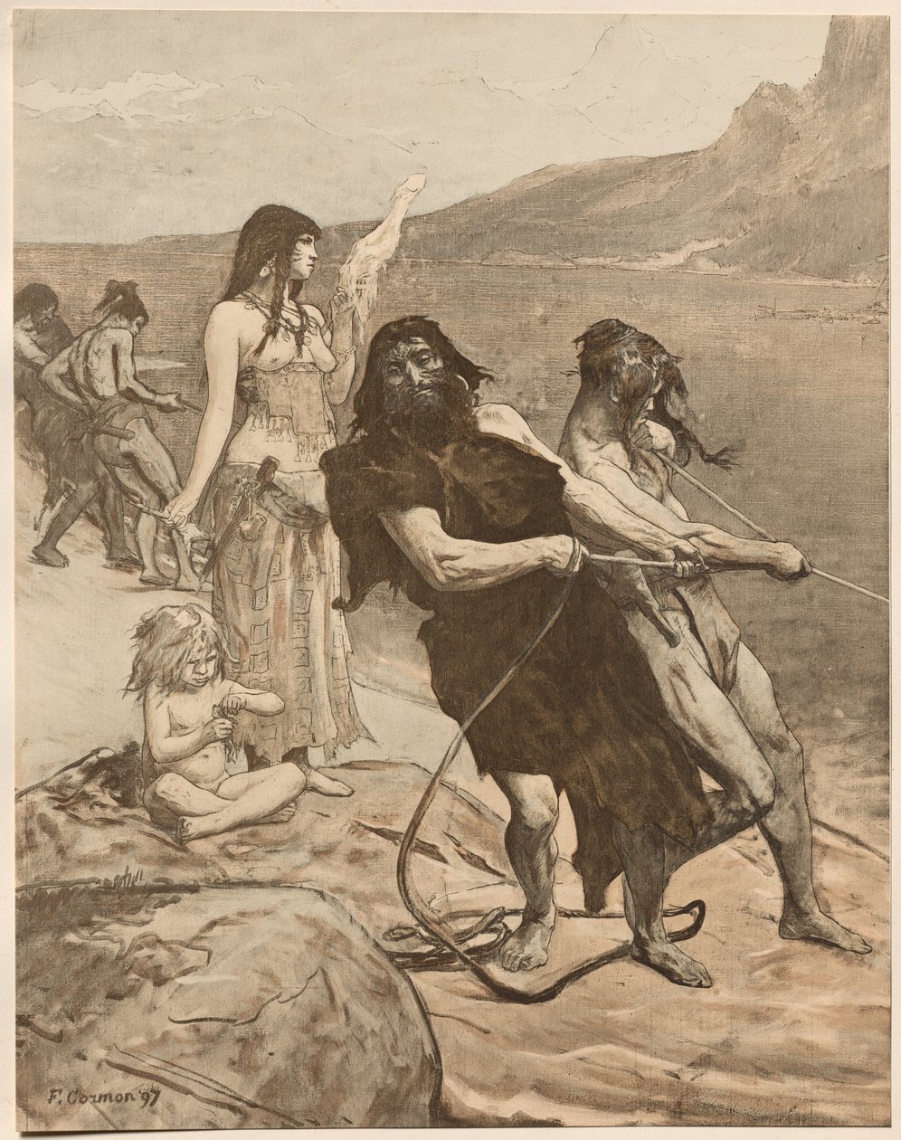 Meer Stad door Fernand Cormon