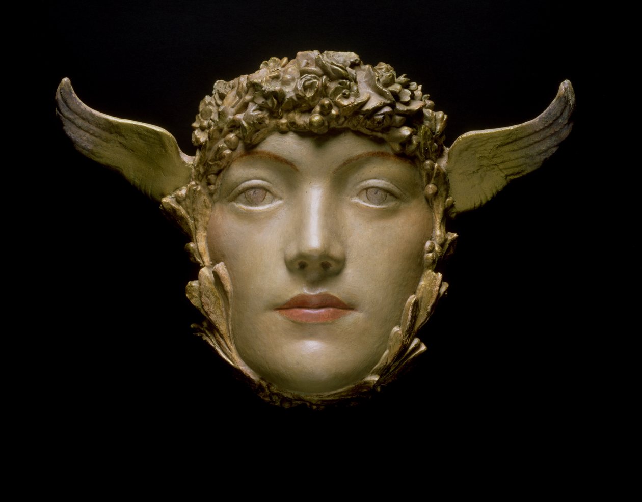 Een masker, ca. 1897 door Fernand Khnopff